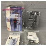 (4) Model Airplane Kits (No Boxes)