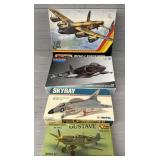 (4) Airplane Model Kits