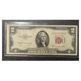 1953-B US $2 Red Seal Note