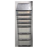 7-Drawer Plastic Organizer w/ Wheels
