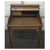 Small Wood Roll Top Desk