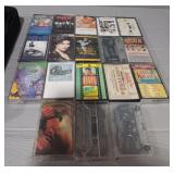 Variety of Vintage Cassette Tapes w/Case