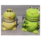 (2) Frogs Canisters