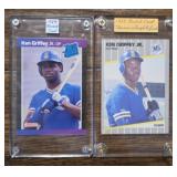 (2) Ken Griffey Jr Rookie Cards