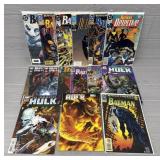 (15) DC Batman & Hulk Comic Books