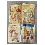 (4) Vintage Doll Clothes Patterns for Sewing