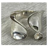 Sterling Silver Modernist Ring