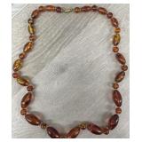 Vintage Baltic Amber Like Beaded Necklace