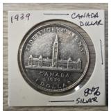 1939 Canadian Silver Dollar