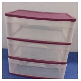 3-Drawer Sterilite Storage Container