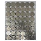 (48) Various 50 Cent Coins