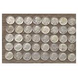 (40) Silver Dimes