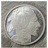 One Ounce Indian/Buffalo Silver Round