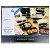 New Mainstays 35-Pack Meal Prep Food Storage