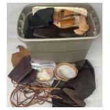 Large Tote FULL of Leather & Patterns