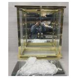 Gold Display Case w / Glass Shelves