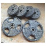 (6) Olympic Weight Lifting Plates