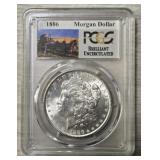 1886-P Morgan Dollar: PCGS BU