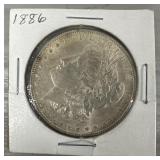 1886-P Morgan Silver Dollar