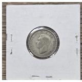 1940 Britain Silver 6 Pence