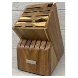 Wusthoff 17-Slot Acacia wood Knife Block