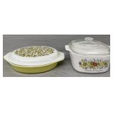 (2) Vintage Lidded Pyrex Dishes