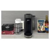Nespresso Coffee Maker w/ Beans, Syrup, & More