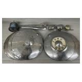 (6) Ford Hub Caps & Old Car Parts