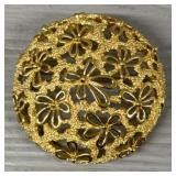 Vintage Trifari Round Brooch