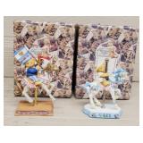 (2) Cherished Teddies Carousel Horse