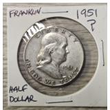 1951-P Franklin Half Dollar