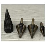 (4) Unused Titanium Step Drill Bits