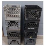(8) Milk Crates