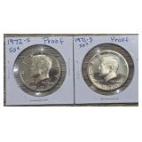 1971-S & 1972-S Proof Half Dollars