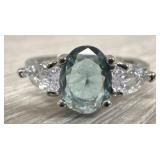 Sterling & Sapphire Ring