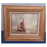 Ship Print In Frame