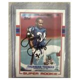 HOF Thurman Thomas Autographed Rookie Card