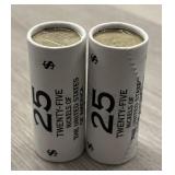 (2) Uncirculated Rolls of Jefferson Nickels 2006-D