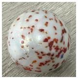Antique German Multi-Speckled White Marble