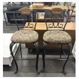 (2) Bar Height Bar Stools