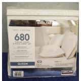 Kirkland Signature 680 Thread Count Sheet Set