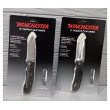 (2) Winchester Pocket Clip Knives Sealed