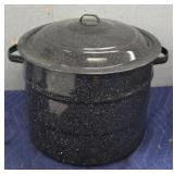 Black Enamel Camp Pot