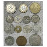 (14) Various AU/BU Old World Coins