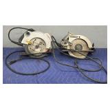 (2) Electric Circular Saws