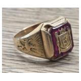 14K Gold Ring w/ Ruby Gem