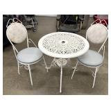 Metal Decorative Outdoor Patio Table w/ Chairs