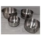 (4) Stainless Steal Mixing Bowls