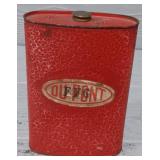 Vintage Metal Gun Powder Can