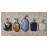 (5) Gemstone Pendants